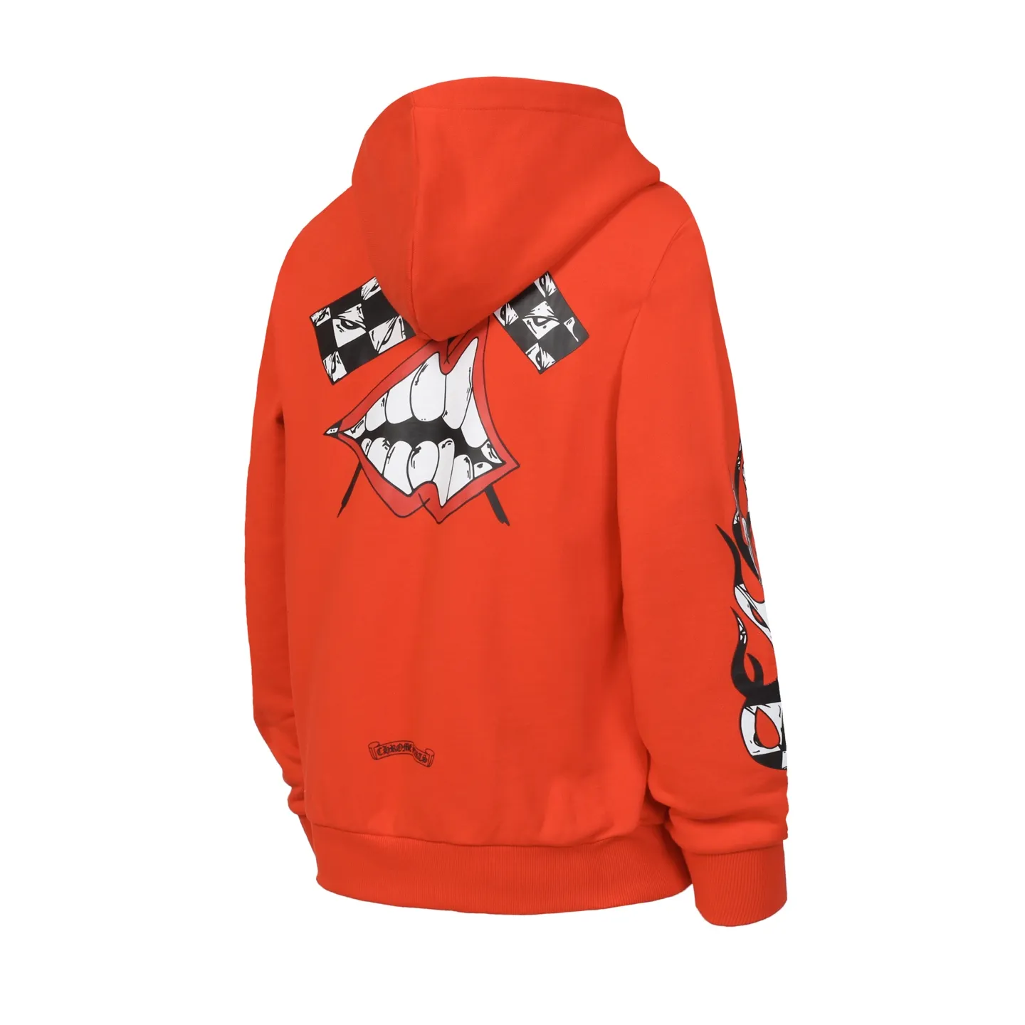 P260 Cross-border model, please do not place an order if you are pursuing quality - Chrome Hearts/Chrome Heart Graffiti✍️ Printed zipper sweatshirt cardigan jacket - High weight, high density and high quality. The wool is soft, delicate and skin-friendly. Soft and silky to the touch. Excellent warmth and skin-friendly properties - Custom-woven and custom-dyed, no color difference, no matter the fabric or workmanship details, beat the ordinary version on the market - Hardware zipper accessories are all customized, full of details - Color: orange red - Size: S M LXL